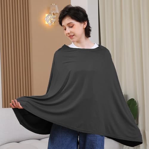 Seejoy Nursing Cover for Breastfeeding, 360°Full Coverage Nursing Poncho - Image 2