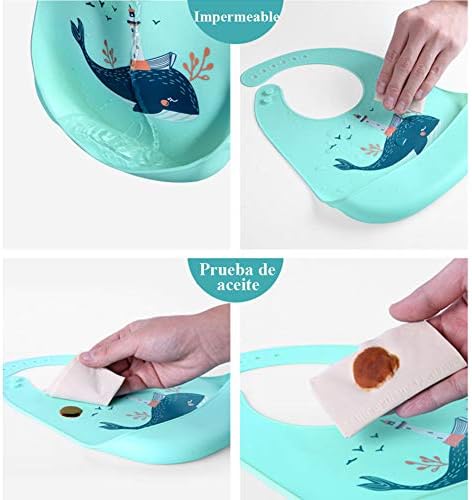 Baby Silicone Feeding Bibs - Image 4