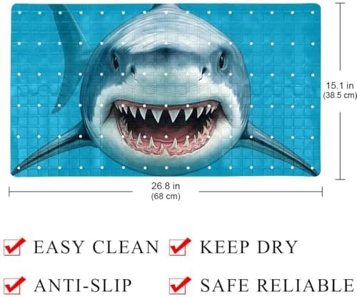 Shower Mat Non Slip, 3D Shark Anti Slip Bath Mat - Image 4
