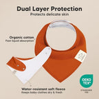 8pk Organic Baby Bandana Bibs for Drooling and Teething - Image 2