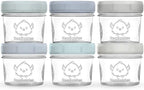 KeaBabies 6pk 4oz Glass Baby Food Containers by KeaBabies
