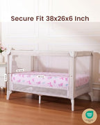 Pack and Play Sheets Fitted, Mini Crib Sheets 38x26 Inch - Image 2