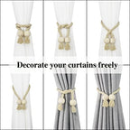 Magnetic Curtain Tiebacks Decorative Tie Back Drapes Holdbacks Nieffeiy - Image 4