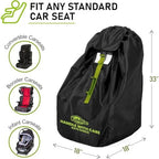 KiddiGo Car Seat Travel Bag For Airplane, 33” H x 18” W x 18” D, Fits Most - Image 4