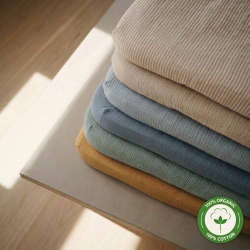 Crib Sheets, 100% Organic Cotton Muslin - Image 6