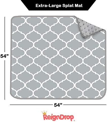 ReignDrop 54" XL Splat Mat for Under High Chair – Waterproof, Non-Slip Floor - Image 5