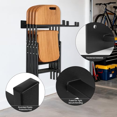 2 Pack Folding Chair Storage Rack - Image 3