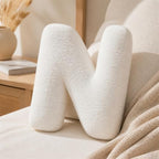 Letter Plush Pillow, Letter Hugging Throw Pillows, Decorative Initial Letter by Shapeazy