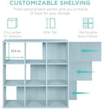 Best Choice Products Kids Bookcase 9-Cube Storage Organizer, 13.5in Shelf - Image 3