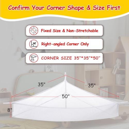 Large Stuffed Animal Net Hammock Corner Toy Organizer - Image 4