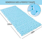 Bathtub Mat Non Slip Pebble Bath Shower Mat 35"X16" - Image 2