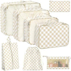 8 Set Packing Cubes for Travel, Luggage Packing Organizers Accessories Large by KPX