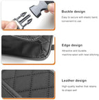 Car Seat Back Organizer, Foldable Leather Auto Backseat Hanging Storage Pocket - Image 3