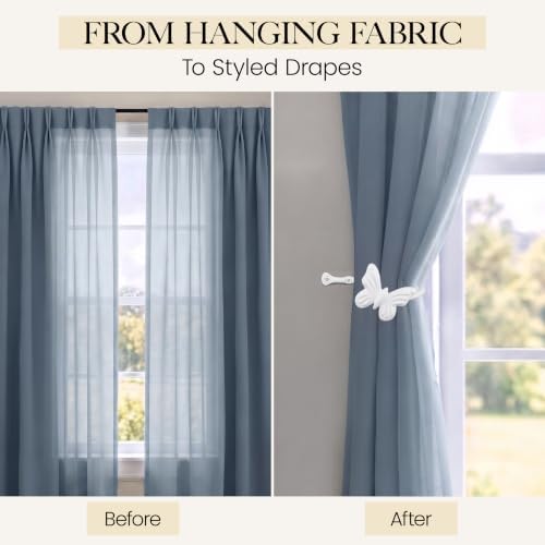 RTZEN Metal Curtain Tiebacks, Drapery Holders - Image 5