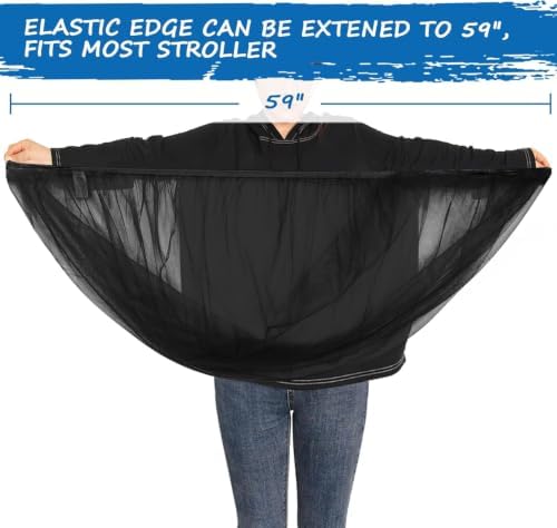 Baby Mosquito Net 2 Pack for Stroller, Bug Netting and Mesh Protection - Image 3