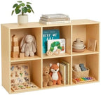 OOOK 6 Cube Storage Organizer, Double-Use Montessori Bookshelf Toy Storage by OOOK