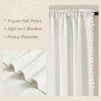 MitoVilla Boho Farmhouse Kitchen Valances - Image 6