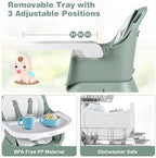 BABY JOY Baby High Chair, 8 in 1 Convertible Highchair - Image 5