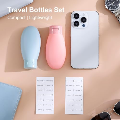 Anntrue Travel Bottles for Toiletries 4 Pack, TSA Approved 2 oz Travel Size - Image 2