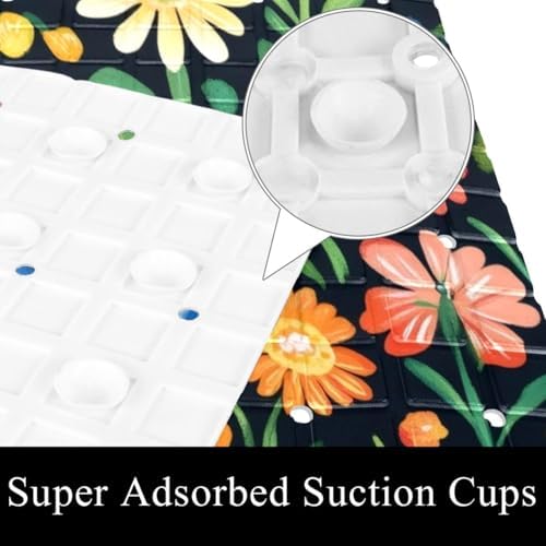Shower Mat Bathtub Mat, 26.8x15.1 inch, Non-Slip Bath Mat - Image 3