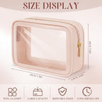 Hsei 12 Pcs Clear Makeup Bags Diaper Bag Organizer Travel Toiletry Bags - Image 2