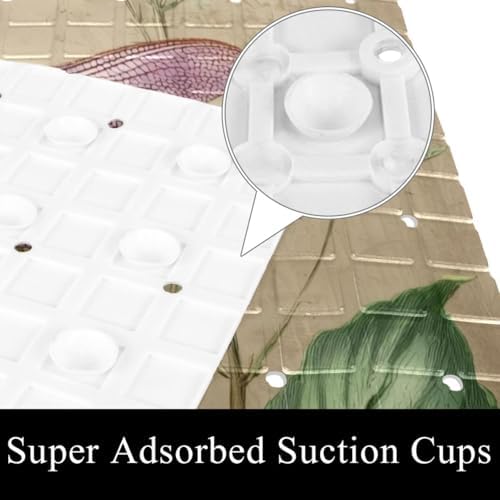 Non Slip Bathtub and Shower Mat 26.8x15.1 inch, Bath Mat - Image 3