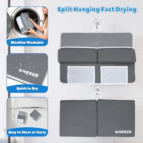 UNEEDE Baby Bath Kneeler & Elbow Pad Set, 1.5" Thick Memory Foam Bath Mat - Image 5
