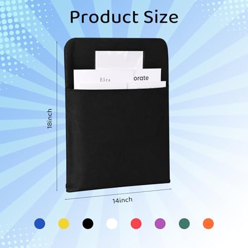 Black Chair Pockets for Classroom 18 x 14 Inch Back Organizer Seat Pockets for - Image 2