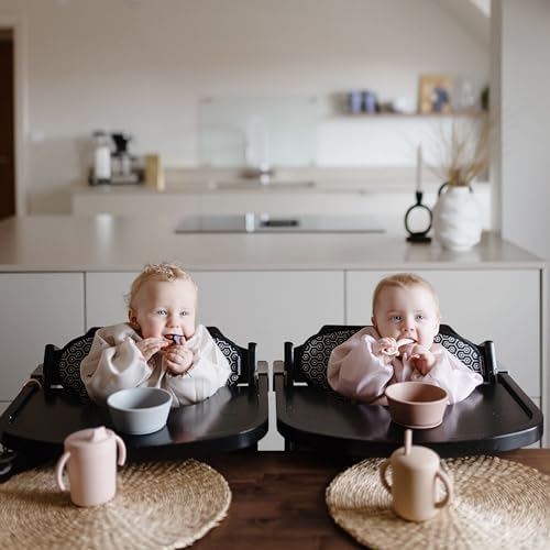 mushie Long Sleeve Baby Bib | Water Resistant Adjustable Fit - Image 5