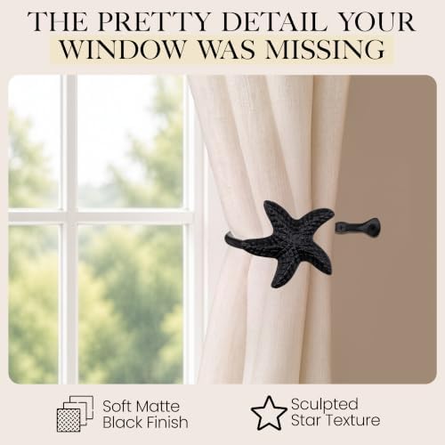 RTZEN Metal Curtain Tiebacks, Drapery Holders - Image 4
