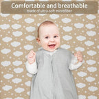 GUNTAIL Pack and Play Sheets Fitted, 2 Pack Pack n Play Sheets - Image 5