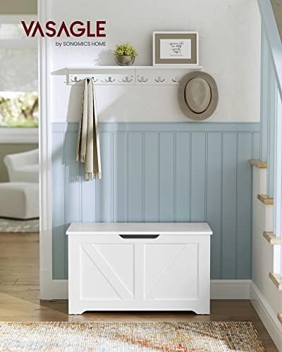 VASAGLE Storage Chest with 2 Safety Hinges, 15.7 x 31.5 x 18.1 Inche - Image 2