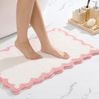 ORTIGIA Small Cute Scalloped Bath Mat, Bathmat by ORTIGIA
