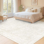 8x10 Area Rugs for Living Room: Washable Large Vintage Floral Rug Low Pile - Image 5