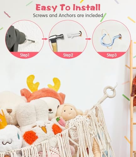 Stuffed Animal Net Hammock, Save Space Eliminate Clutter - Image 6