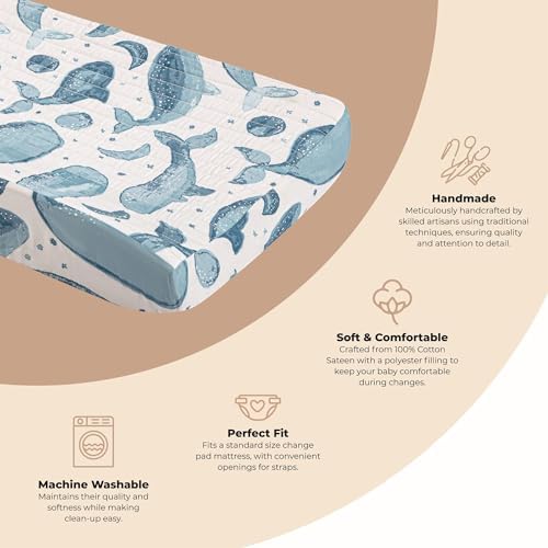 Crane Baby Quilted Changing Pad Cover - Image 2