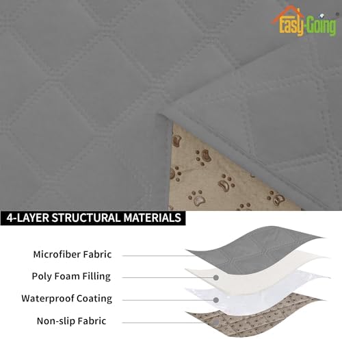 Easy-Going Waterproof Cushion Covers Set, Quilted Stretch 1-Piece Sofa Seat - Image 4