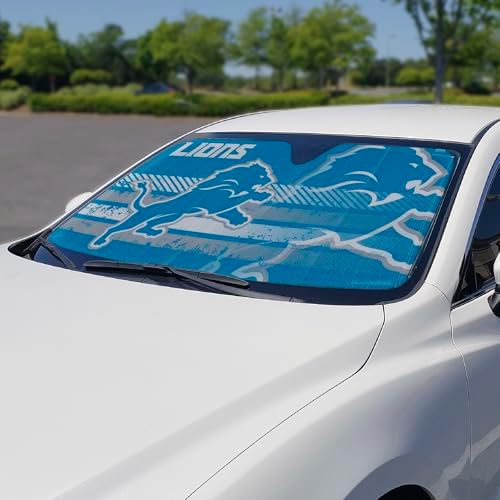 Fanmats NFL Windshield Sun Auto Shade, Sun Shield Sun Visor Accordion tri-fold - Image 2