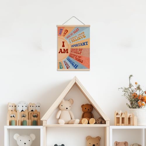 Inspirational Boho Sun Poster Hanger, Positive Affirmations Wall Decor - Image 3