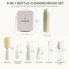 8-in-1 Baby Bottle Cleaning Kit, Portable Brush Set & Drying Rack - Image 6