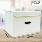 Fabric Foldable Collapsible Storage Cube Bin Organizer Basket - Image 2