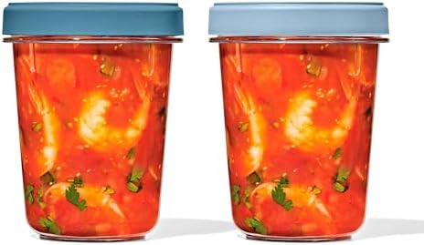 OXO Good Grips Twist & Stack Container – 32 oz – 2 Pack by Unknown