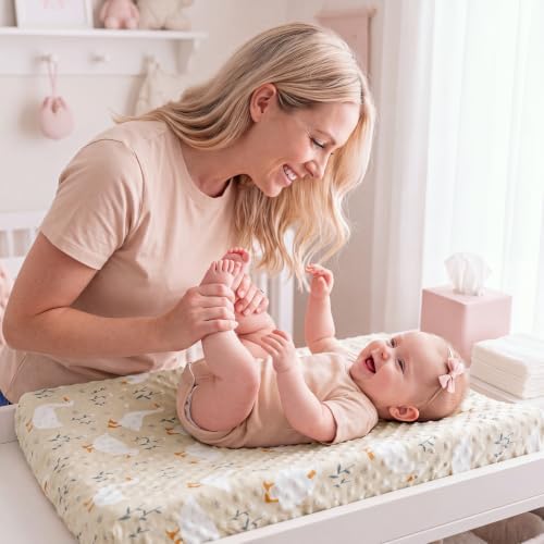 Smoothnovelty 3 Pcs Goose Baby Changing Pad Covers, Changing Table Cover - Image 5