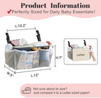 2-Pack Diaper Caddy Organizer for Crib - Image 2