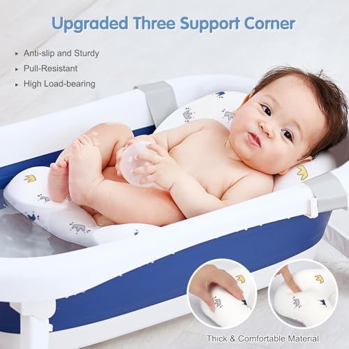 Colorlife Baby Bath Seat Support Net Infant Bathing Seat Support Mat, - Image 2