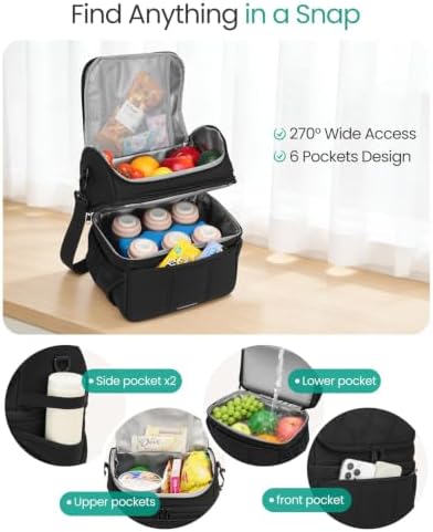 Breastmilk Cooler Bag, 12L Double Deck - Image 6