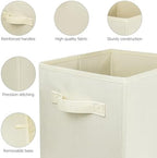 2 Pcs Storage Cubes, 10.5 Inch Collapsible Storage Bins, Fabric Foldable Bins - Image 4