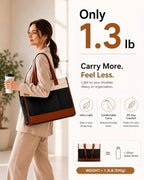 LOVEVOOK Work Tote Bag for Women, 15.6 Inch Laptop Bag - Image 5