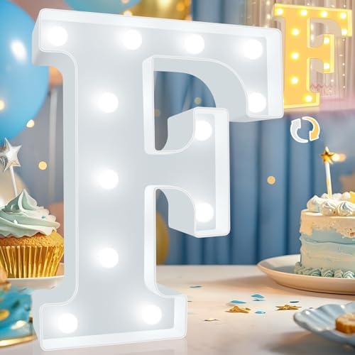 Pooqla LED Marquee Letter Lights, Warm White and Cool White Decorative Lighted by Pooqla