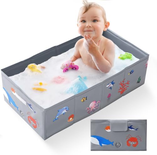 Collapsible Baby Bathtub Portable Travel Bath Tub by Unknown
